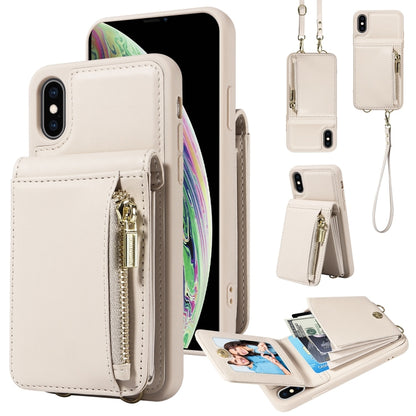 Crossbody Lanyard Zipper Wallet Leather Phone Case, For iPhone 11, For iPhone 11 Pro, For iPhone X / XS, For iPhone XR, For iPhone XS Max, For iPhone 7 Plus / 8 Plus