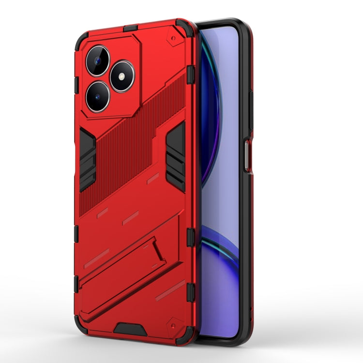 Punk Armor 2 in 1 PC + TPU Phone Case with Holder, For Realme 15 Pro 5G Global, For Realme 15 5G Global, For Realme 14 Pro+ 5G, For Realme 14 Pro 5G Global, For Realme 13 Pro 5G Global, For Realme C63 4G Global, For Realme 12 5G Global                 ...