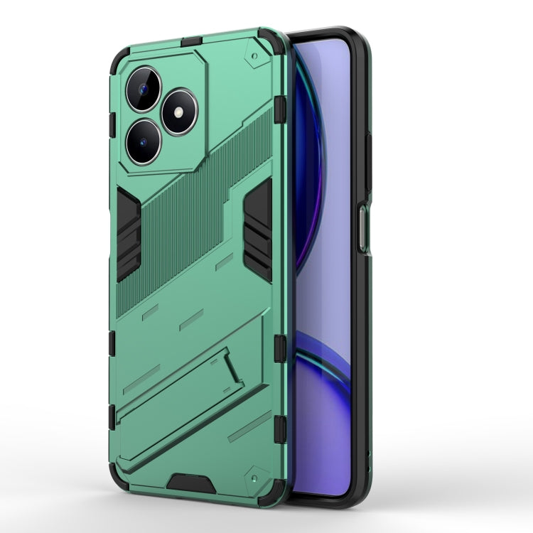 Punk Armor 2 in 1 PC + TPU Phone Case with Holder, For Realme 15 Pro 5G Global, For Realme 15 5G Global, For Realme 14 Pro+ 5G, For Realme 14 Pro 5G Global, For Realme 13 Pro 5G Global, For Realme C63 4G Global, For Realme 12 5G Global                 ...