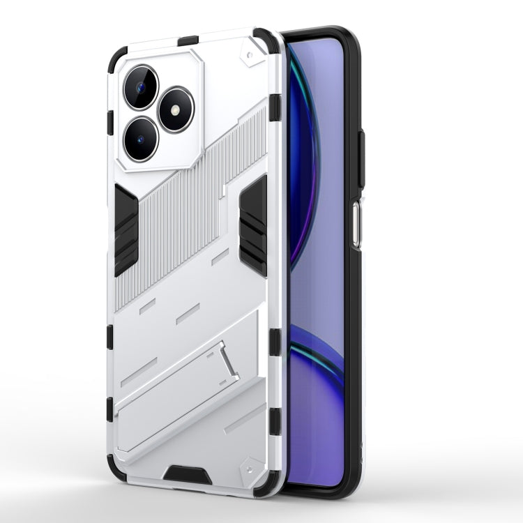 Punk Armor 2 in 1 PC + TPU Phone Case with Holder, For Realme 15 Pro 5G Global, For Realme 15 5G Global, For Realme 14 Pro+ 5G, For Realme 14 Pro 5G Global, For Realme 13 Pro 5G Global, For Realme C63 4G Global, For Realme 12 5G Global                 ...