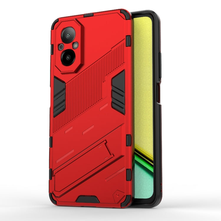 Punk Armor 2 in 1 PC + TPU Phone Case with Holder, For Realme 15 Pro 5G Global, For Realme 15 5G Global, For Realme 14 Pro+ 5G, For Realme 14 Pro 5G Global, For Realme 13 Pro 5G Global, For Realme C63 4G Global, For Realme 12 5G Global                 ...