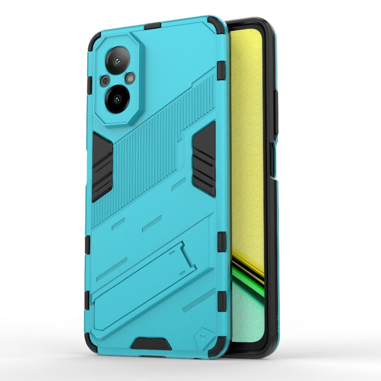 Punk Armor 2 in 1 PC + TPU Phone Case with Holder, For Realme 15 Pro 5G Global, For Realme 15 5G Global, For Realme 14 Pro+ 5G, For Realme 14 Pro 5G Global, For Realme 13 Pro 5G Global, For Realme C63 4G Global, For Realme 12 5G Global                 ...