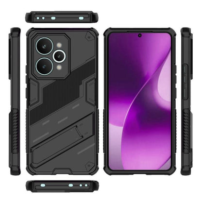 Punk Armor 2 in 1 PC + TPU Phone Case with Holder, For Realme 15 Pro 5G Global, For Realme 15 5G Global, For Realme 14 Pro+ 5G, For Realme 14 Pro 5G Global, For Realme 13 Pro 5G Global, For Realme C63 4G Global, For Realme 12 5G Global                 ...