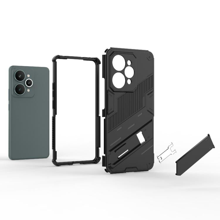 Punk Armor 2 in 1 PC + TPU Phone Case with Holder, For Realme 15 Pro 5G Global, For Realme 15 5G Global, For Realme 14 Pro+ 5G, For Realme 14 Pro 5G Global, For Realme 13 Pro 5G Global, For Realme C63 4G Global, For Realme 12 5G Global                 ...