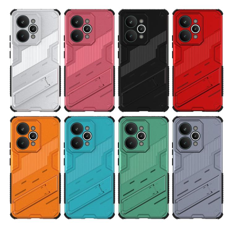Punk Armor 2 in 1 PC + TPU Phone Case with Holder, For Realme 15 Pro 5G Global, For Realme 15 5G Global, For Realme 14 Pro+ 5G, For Realme 14 Pro 5G Global, For Realme 13 Pro 5G Global, For Realme C63 4G Global, For Realme 12 5G Global                 ...