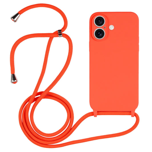 Crossbody Lanyard Liquid Silicone Case, For iPhone 16, For iPhone 15 Pro Max, For iPhone 15 Pro, For iPhone 15 Plus, For iPhone 15