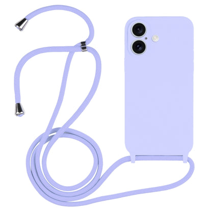 Crossbody Lanyard Liquid Silicone Case, For iPhone 17 Pro Max, For iPhone 17 Pro, For iPhone 17, For iPhone Air, For iPhone 16 Pro Max, For iPhone 16 Pro, For iPhone 16 Plus