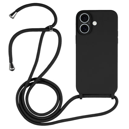 Crossbody Lanyard Liquid Silicone Case, For iPhone 17 Pro Max, For iPhone 17 Pro, For iPhone 17, For iPhone Air, For iPhone 16 Pro Max, For iPhone 16 Pro, For iPhone 16 Plus
