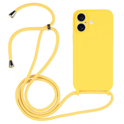 Crossbody Lanyard Liquid Silicone Case, For iPhone 17 Pro Max, For iPhone 17 Pro, For iPhone 17, For iPhone Air, For iPhone 16 Pro Max, For iPhone 16 Pro, For iPhone 16 Plus