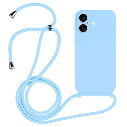 Crossbody Lanyard Liquid Silicone Case, For iPhone 17 Pro Max, For iPhone 17 Pro, For iPhone 17, For iPhone Air, For iPhone 16 Pro Max, For iPhone 16 Pro, For iPhone 16 Plus