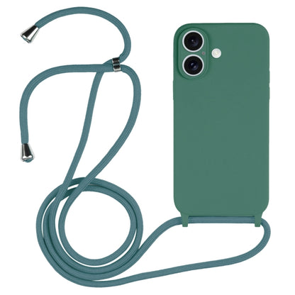 Crossbody Lanyard Liquid Silicone Case, For iPhone 17 Pro Max, For iPhone 17 Pro, For iPhone 17, For iPhone Air, For iPhone 16 Pro Max, For iPhone 16 Pro, For iPhone 16 Plus