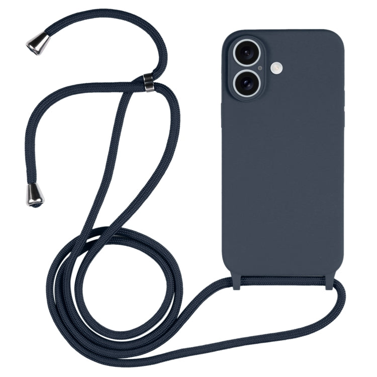Crossbody Lanyard Liquid Silicone Case, For iPhone 17 Pro Max, For iPhone 17 Pro, For iPhone 17, For iPhone Air, For iPhone 16 Pro Max, For iPhone 16 Pro, For iPhone 16 Plus