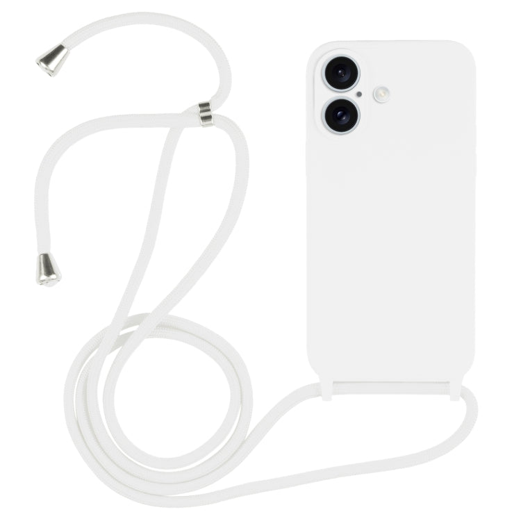Crossbody Lanyard Liquid Silicone Case, For iPhone 17 Pro Max, For iPhone 17 Pro, For iPhone 17, For iPhone Air, For iPhone 16 Pro Max, For iPhone 16 Pro, For iPhone 16 Plus