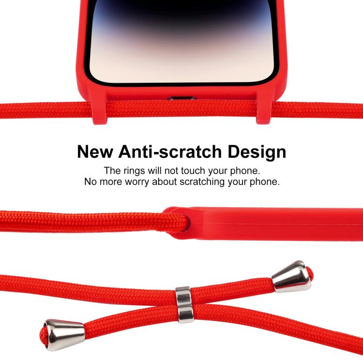 Crossbody Lanyard Liquid Silicone Case, For iPhone 17 Pro Max, For iPhone 17 Pro, For iPhone 17, For iPhone Air, For iPhone 16 Pro Max, For iPhone 16 Pro, For iPhone 16 Plus