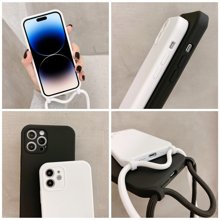 Crossbody Lanyard Liquid Silicone Case, For iPhone 16, For iPhone 15 Pro Max, For iPhone 15 Pro, For iPhone 15 Plus, For iPhone 15