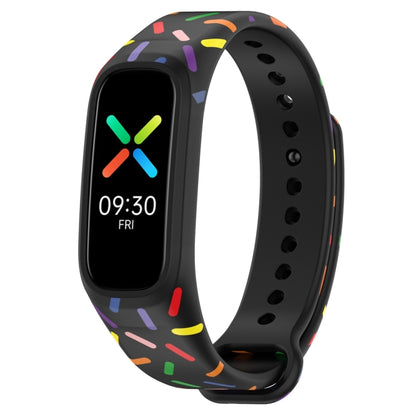 Sports Rainbow Dots Silicone Watch Band, For OPPO Band