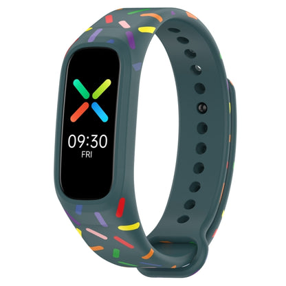 Sports Rainbow Dots Silicone Watch Band, For OPPO Band