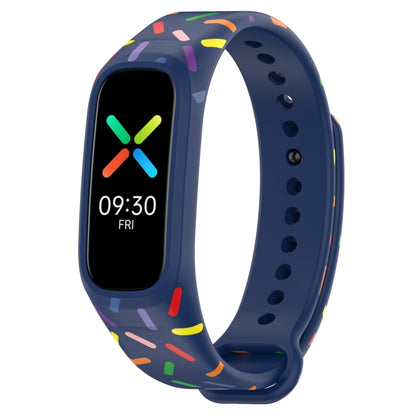 Sports Rainbow Dots Silicone Watch Band, For OPPO Band