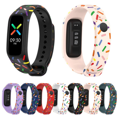 Sports Rainbow Dots Silicone Watch Band, For OPPO Band