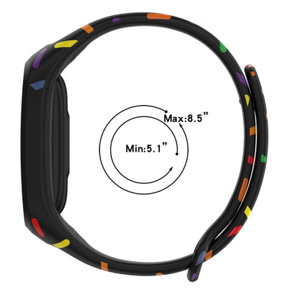 Sports Rainbow Dots Silicone Watch Band, For OPPO Band