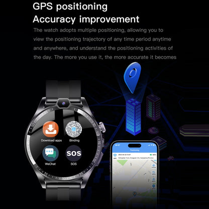 L01 1.43 inch IP67 Waterproof 4G Android 9.0 Smart Watch Support Face Recognition / GPS, 4G+128G