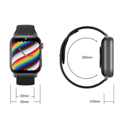 Montre intelligente UNIWA X1S 1,9 pouces IP67 étanche 4G Android 8.1 double caméra prenant en charge la mesure de la température, 1G+8G, 2G+16G