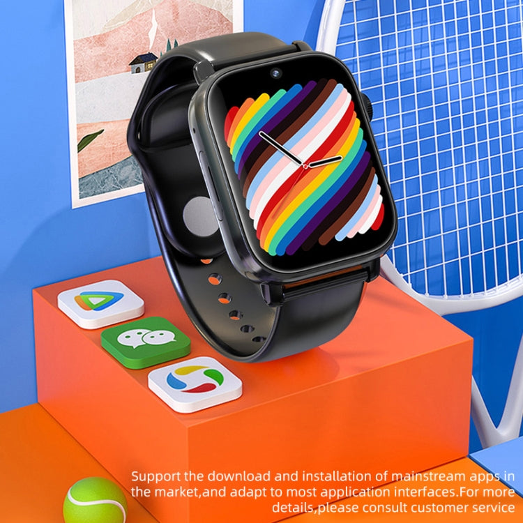 Montre intelligente UNIWA X1S 1,9 pouces IP67 étanche 4G Android 8.1 double caméra prenant en charge la mesure de la température, 1G+8G, 2G+16G