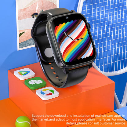 Montre intelligente UNIWA X1S 1,9 pouces IP67 étanche 4G Android 8.1 double caméra prenant en charge la mesure de la température, 1G+8G, 2G+16G
