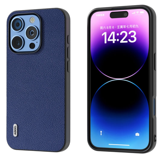 ABEEL Black Edge Genuine Leather Mino Phone Case, For iPhone 16 Pro Max, For iPhone 16 Pro, For iPhone 16 Plus, For iPhone 16, For iPhone 15 Pro Max, For iPhone 15 Pro, For iPhone 15 Plus, For iPhone 15, For iPhone 14 Plus, For iPhone 14���������������...