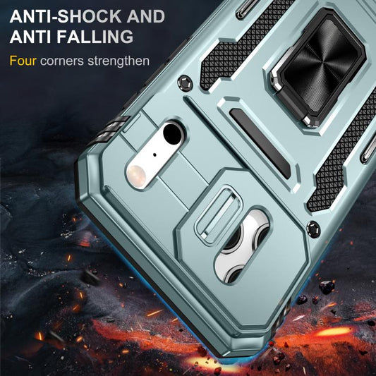 Armor PC + TPU Camera Shield Phone Case, For iPhone 18 Pro / 17 Pro, For iPhone 18 Pro Max / 17 Pro Max, For iPhone 17e / 16e, For iPhone 17, For iPhone Air, For iPhone 16 Pro Max, For iPhone 16 Pro, For iPhone 16 Plus, For iPhone 16                   ...