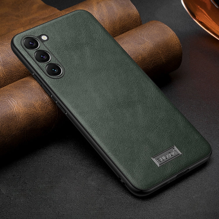 SULADA Shockproof TPU Hybrid Handmade Leather Phone Case