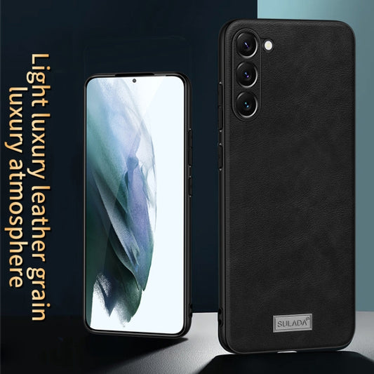 SULADA Shockproof TPU Hybrid Handmade Leather Phone Case