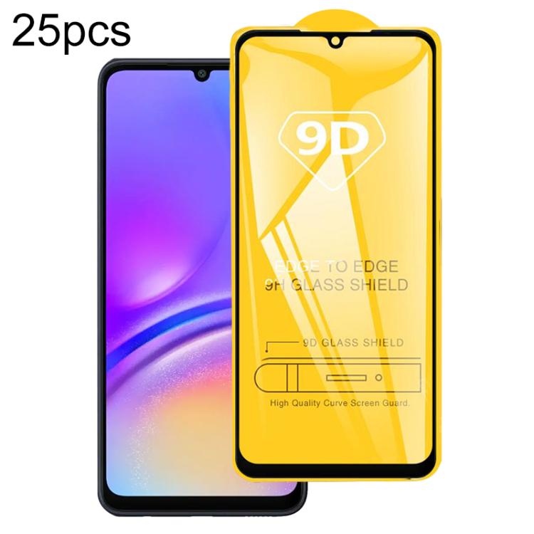 25pcs 9D Full Glue Screen Tempered Glass Film