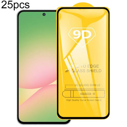 25pcs 9D Full Glue Screen Tempered Glass Film