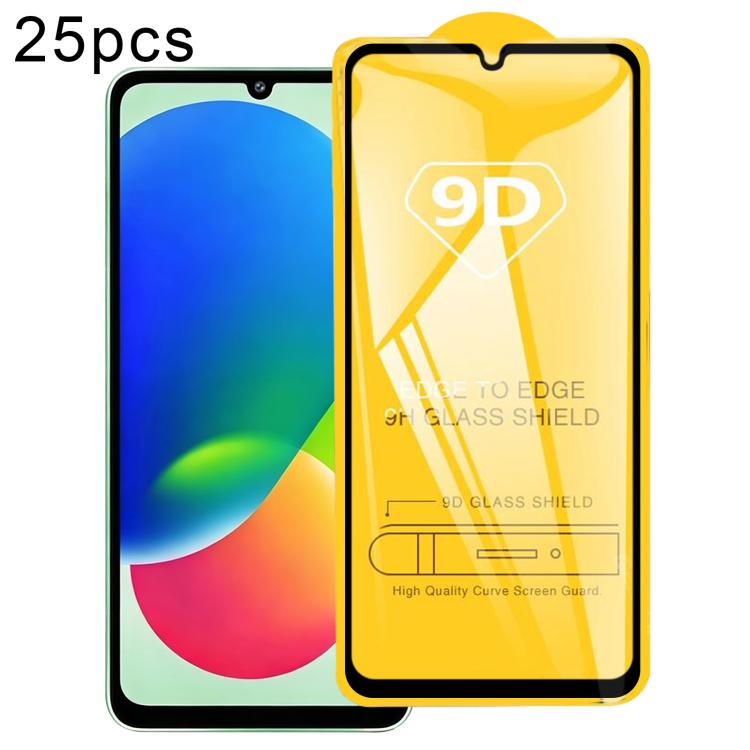 25pcs 9D Full Glue Screen Tempered Glass Film, For Galaxy F07e 4G, For Samsung Galaxy M17e 5G, For Samsung Galaxy M17 5G, For Samsung Galaxy F17 5G, For Samsung Galaxy A57, For Samsung Galaxy A37, For Samsung Galaxy A27, For Samsung Galaxy F36 5G      ...