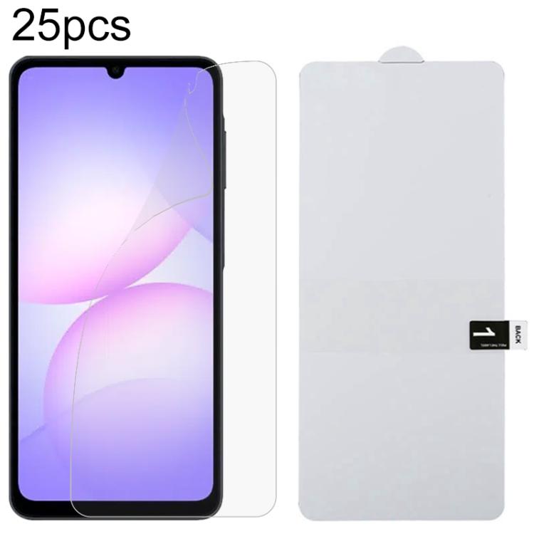 25pcs Full Screen Protector Explosion-proof Hydrogel Film, For Galaxy A08 4G, For Galaxy A08 5G, For Galaxy A18 4G, For Galaxy A18 5G, For Galaxy M47 5G, For Galaxy Buddy5 5G, For Galaxy S26 FE 5G, For Galaxy F07e 4G, For Samsung Galaxy M17e 5G        ...