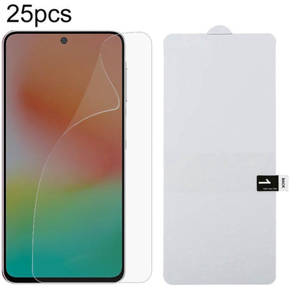 25pcs Full Screen Protector Explosion-proof Hydrogel Film, For Galaxy A08 4G, For Galaxy A08 5G, For Galaxy A18 4G, For Galaxy A18 5G, For Galaxy M47 5G, For Galaxy Buddy5 5G, For Galaxy S26 FE 5G, For Galaxy F07e 4G, For Samsung Galaxy M17e 5G        ...