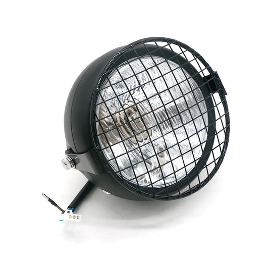 Motorrad Netz-Retro-Lampe LED-Scheinwerfer-Modifikationszubehör für Halley CG125 / GN125, DM-DD-023, DM-DD-023 (Gelb)