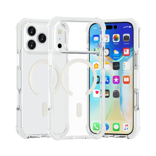 Acrylic Magsafe Magnetic Shockproof Phone Case, For iPhone 18 Pro / 17 Pro, For iPhone 18 Pro Max / 17 Pro Max, For iPhone 17e / 16e, For iPhone 17, For iPhone Air, For iPhone 16 Pro Max, For iPhone 16 Pro, For iPhone 16 Plus, For iPhone 16            ...