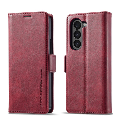 LC.IMEEKE RFID Anti-theft Leather Phone Case, For Galaxy Z Fold8 Ultra 5G, For Galaxy Z Flip8 5G, For Samsung Galaxy Z Flip6 / Flip7 FE, For Samsung Galaxy Z Fold7 5G, For Samsung Galaxy Z Flip7 5G, For Samsung Galaxy Z Fold6 5G                        ...