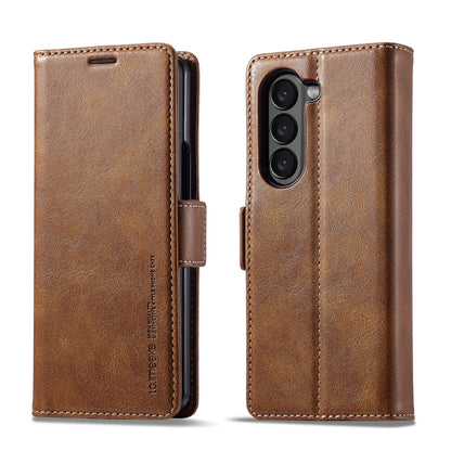 LC.IMEEKE RFID Anti-theft Leather Phone Case, For Galaxy Z Fold8 Ultra 5G, For Galaxy Z Flip8 5G, For Samsung Galaxy Z Flip6 / Flip7 FE, For Samsung Galaxy Z Fold7 5G, For Samsung Galaxy Z Flip7 5G, For Samsung Galaxy Z Fold6 5G                        ...