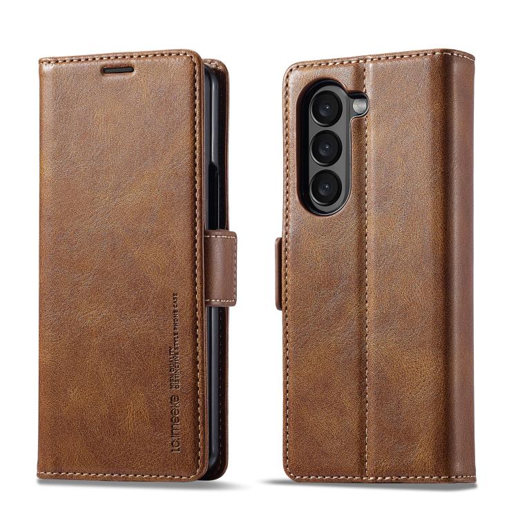 LC.IMEEKE RFID Anti-theft Leather Phone Case, For Galaxy Z Fold8 Ultra 5G, For Galaxy Z Flip8 5G, For Samsung Galaxy Z Flip6 / Flip7 FE, For Samsung Galaxy Z Fold7 5G, For Samsung Galaxy Z Flip7 5G, For Samsung Galaxy Z Fold6 5G                        ...