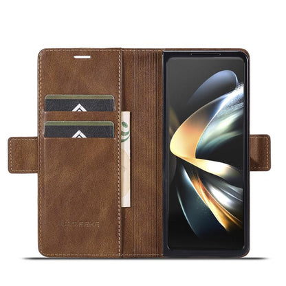 LC.IMEEKE RFID Anti-theft Leather Phone Case, For Galaxy Z Fold8 Ultra 5G, For Galaxy Z Flip8 5G, For Samsung Galaxy Z Flip6 / Flip7 FE, For Samsung Galaxy Z Fold7 5G, For Samsung Galaxy Z Flip7 5G, For Samsung Galaxy Z Fold6 5G                        ...