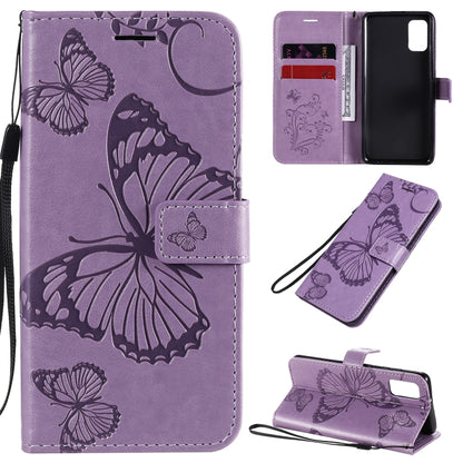 3D Butterflies Embossing Pattern Horizontal Flip Leather Case with Holder & Card Slot & Wallet, For Samsung Galaxy A41, For Samsung Galaxy A51 5G, For Samsung Galaxy A71 5G, For Huawei Nova 7, For Huawei Nova 7 Pro, For Huawei Nova 7 SE / P40 Lite 5G  ...
