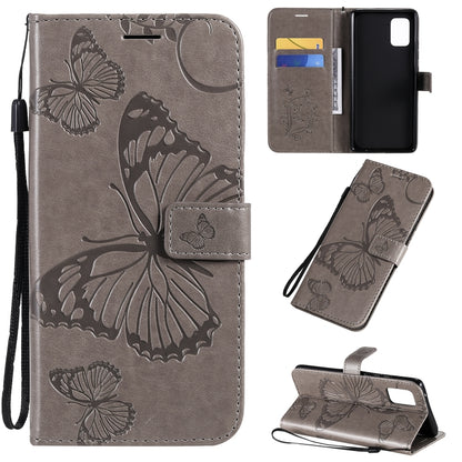 3D Butterflies Embossing Pattern Horizontal Flip Leather Case with Holder & Card Slot & Wallet, For Samsung Galaxy A41, For Samsung Galaxy A51 5G, For Samsung Galaxy A71 5G, For Huawei Nova 7, For Huawei Nova 7 Pro, For Huawei Nova 7 SE / P40 Lite 5G  ...