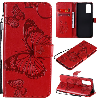 3D Butterflies Embossing Pattern Horizontal Flip Leather Case with Holder & Card Slot & Wallet, For Samsung Galaxy A41, For Samsung Galaxy A51 5G, For Samsung Galaxy A71 5G, For Huawei Nova 7, For Huawei Nova 7 Pro, For Huawei Nova 7 SE / P40 Lite 5G  ...