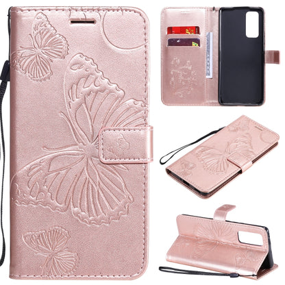 3D Butterflies Embossing Pattern Horizontal Flip Leather Case with Holder & Card Slot & Wallet, For Samsung Galaxy A41, For Samsung Galaxy A51 5G, For Samsung Galaxy A71 5G, For Huawei Nova 7, For Huawei Nova 7 Pro, For Huawei Nova 7 SE / P40 Lite 5G  ...