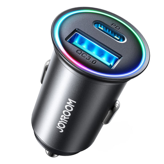 JOYROOM JR-CCN04 Chargeur de voiture mini en métal 60W PD+QC3.0, JR-CCN04