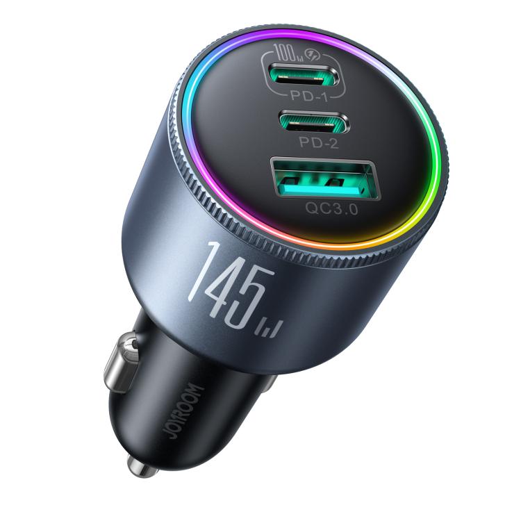 Chargeur de voiture 3 ports JOYROOM JR-CCN07 145W double PD+QC3.0, JR-CCN07