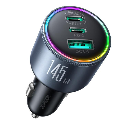 Chargeur de voiture 3 ports JOYROOM JR-CCN07 145W double PD+QC3.0, JR-CCN07